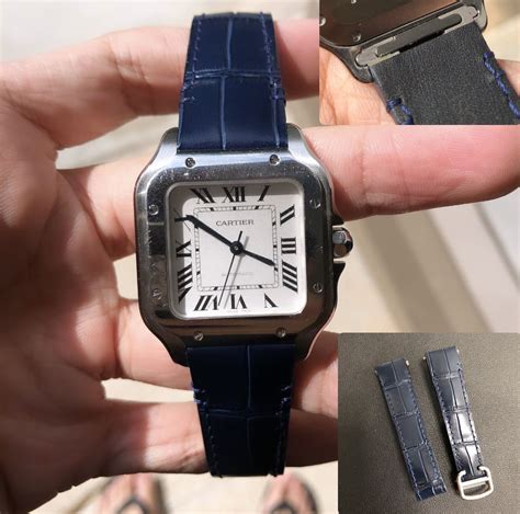 cartier santos leather strap review